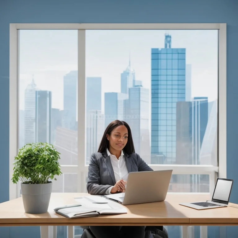 Executive coaching session illustration
